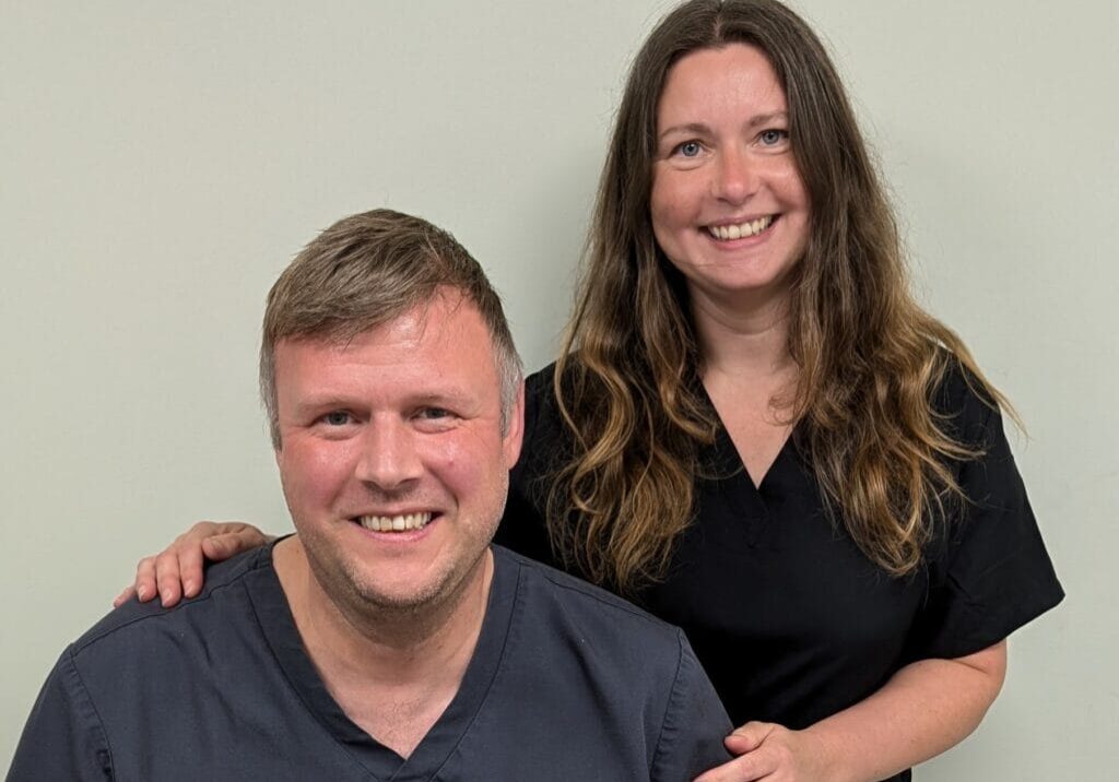Lisa and Graeme from Chapeltown Foot Clinic, Sheffield, Lisa Shaw podiatrist Sheffield, Graeme Carter-Wood podiatrist Sheffield, chapeltown podiatry team